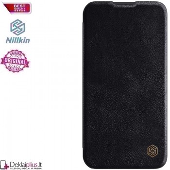 Odinis Nillkin qin serijos dėklas - juodas (Apple Iphone 13 Pro Max) Odinis Nillkin qin serijos dėklas - juodas (Apple Iphone 13 Pro Max)
